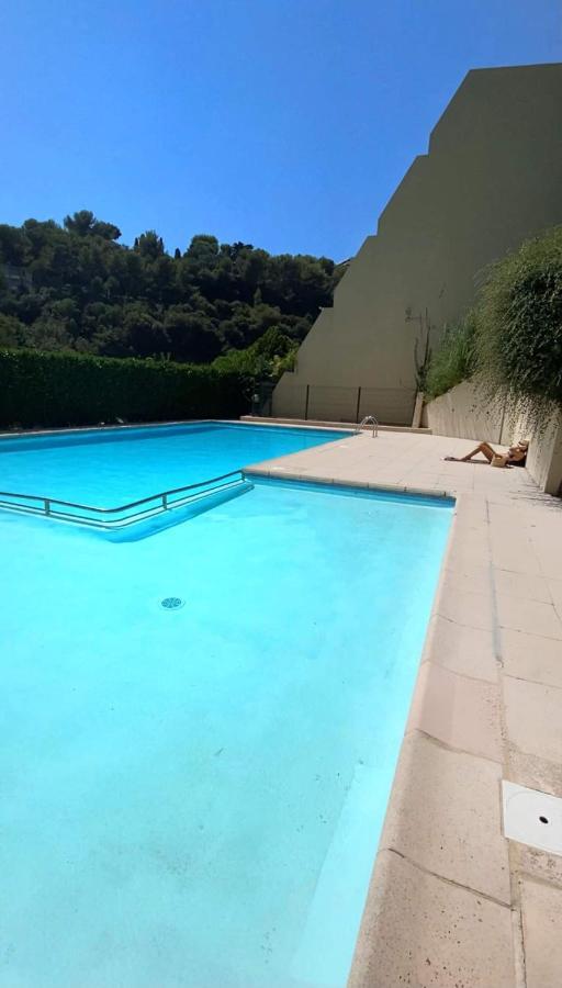 Appartement Luxe - 3 Pieces Avec Vue Mer, Piscine Et Tennis Nice Exteriör bild