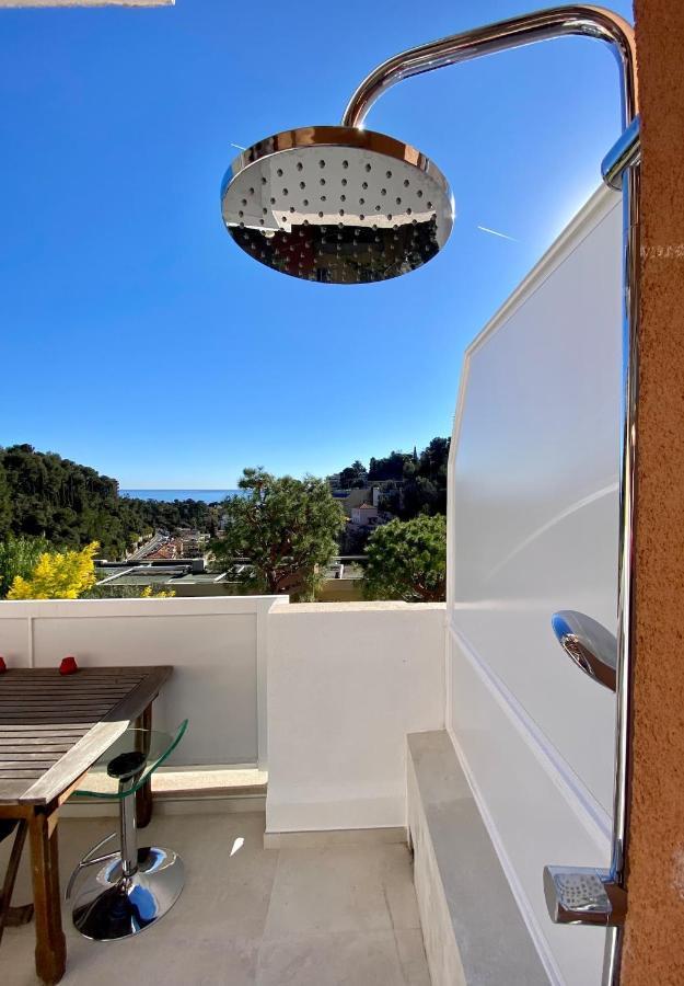 Appartement Luxe - 3 Pieces Avec Vue Mer, Piscine Et Tennis Nice Exteriör bild